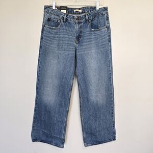 Levi’s Low Loose Straight Leg Jeans Women 31 Light Wash Y2K NWT